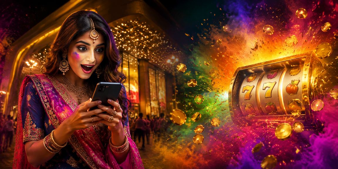 Slots game in Indian festive setting